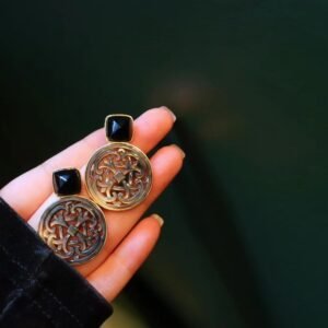 Vintage Hong Kong Style Pagoda-Inspired Earrings